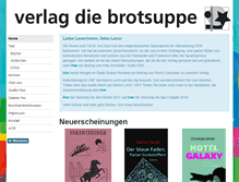 Tablet Screenshot of diebrotsuppe.ch